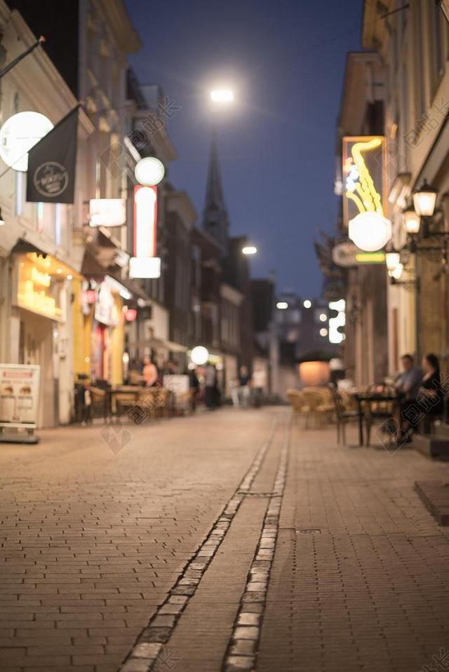 街 现场 光 城市 夜 夜生活 在晚上的城市 酒吧 咖啡厅