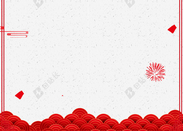 春节红色背景图2019新年猪年过年喜庆