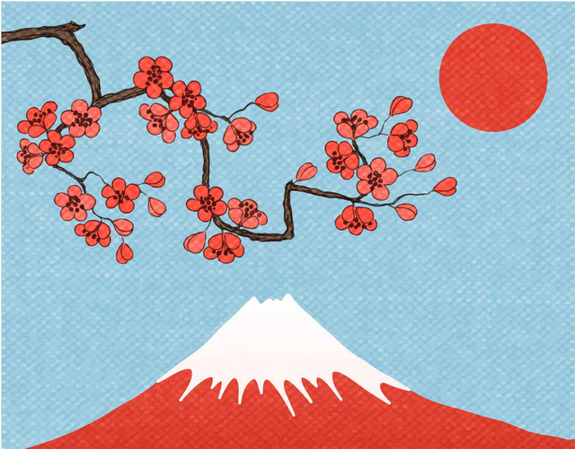 树枝花枝樱花背景