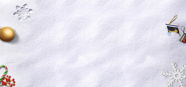 纯白雪景背景雪花圣诞节海报背景