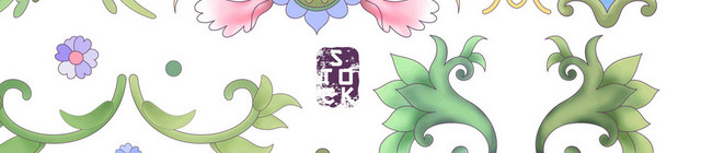 夏天立夏中式花纹