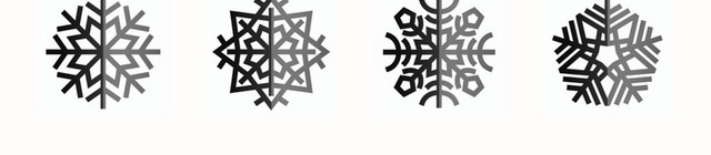 圣诞节雪花图标素材