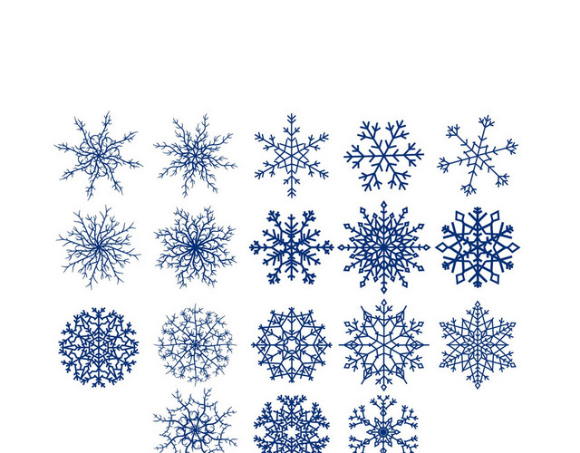 圣诞节雪花素材