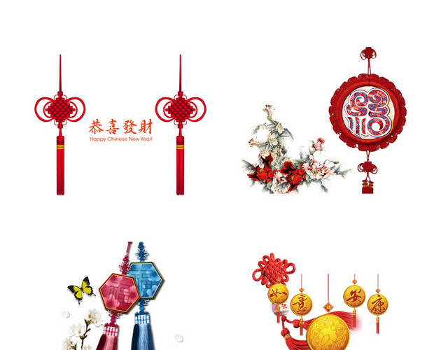 新年中国结素材