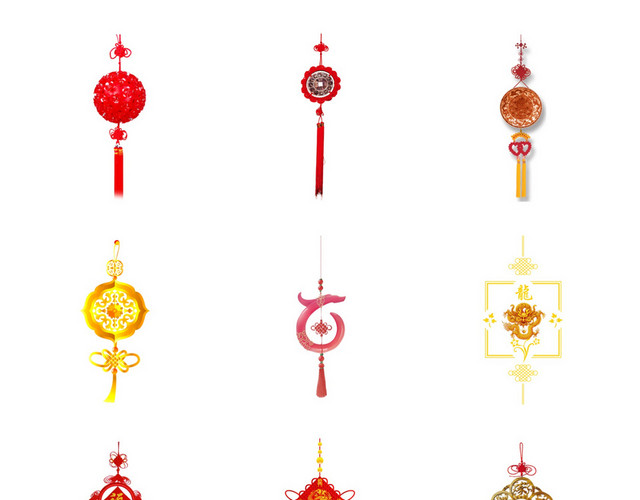 新年中国结素材