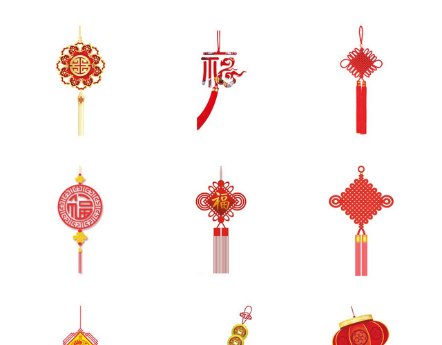 新年中国结素材