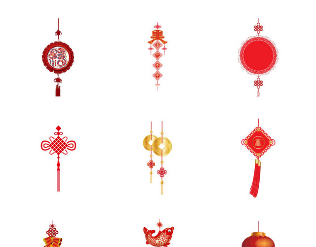 新年中国结素材
