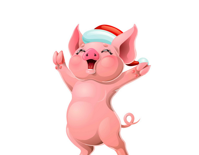 新年卡通猪素材