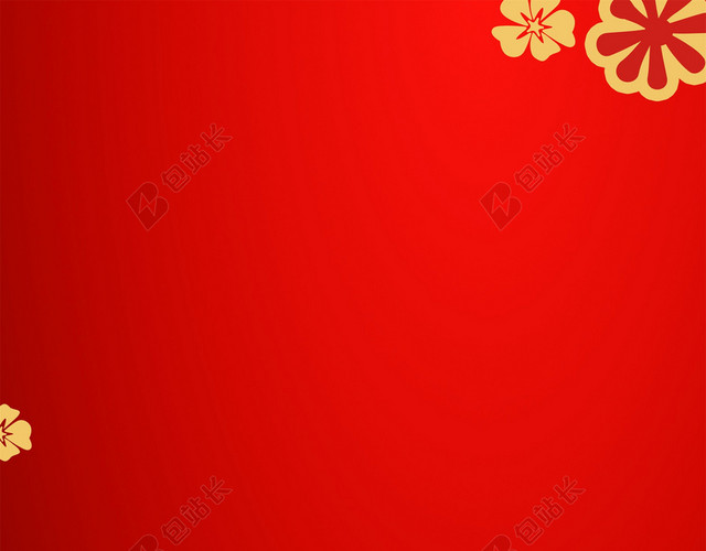 2019猪年红色新年喜庆海报背景设计