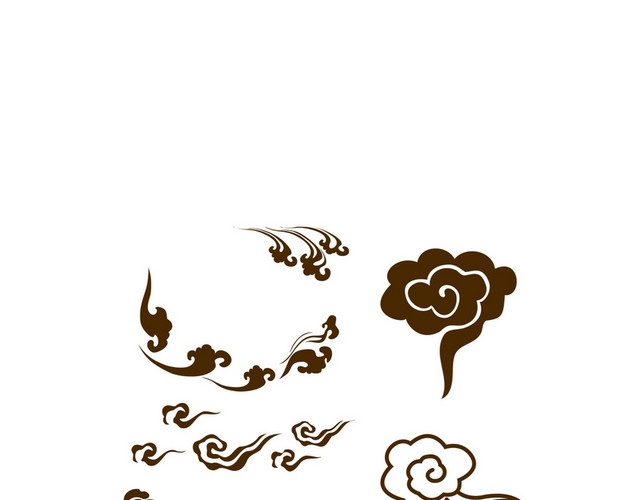 中式花纹祥云素材