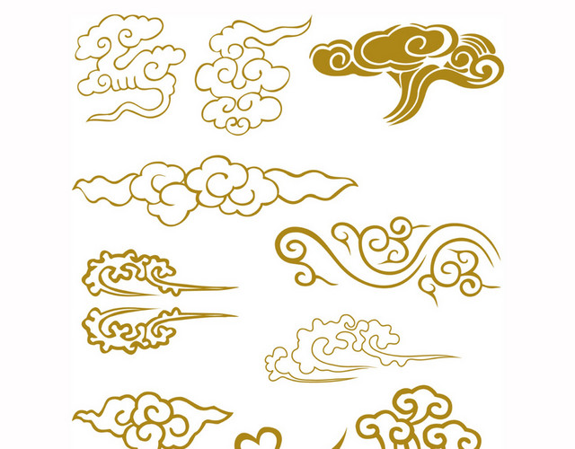 金色祥云素材