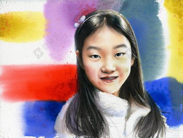 艺术 水彩 肖像水彩 美术 人物画 水彩肖像 写真写真