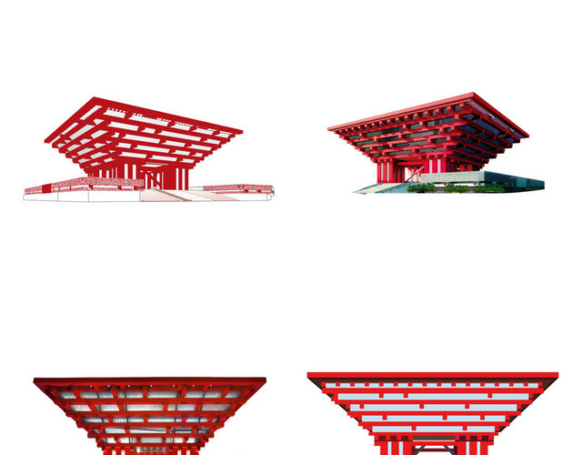 中式建筑素材