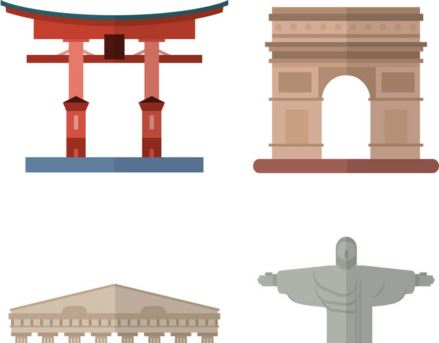 建筑物矢量图