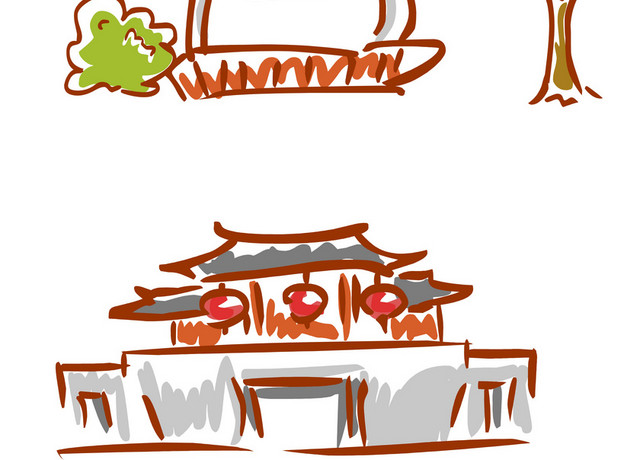建筑物矢量图