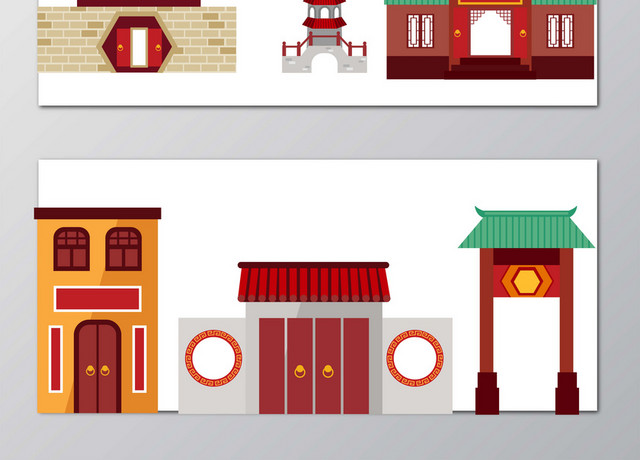 建筑物矢量图