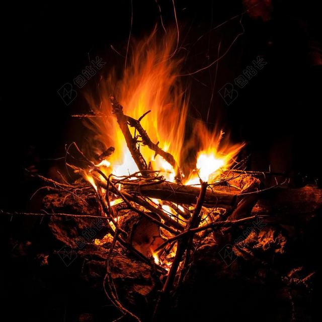 消防 火焰 夜 易燃的 烧 木材 篝火 木头桩 布鲁尔