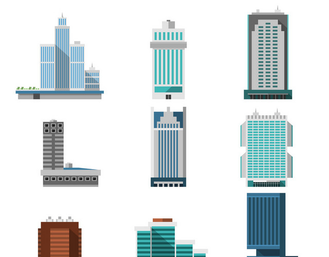 建筑物矢量图
