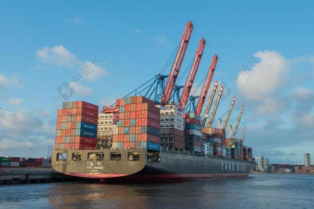 集装箱船 FRACHTSCHIFF 货机 汉堡 船舶 德国 容器