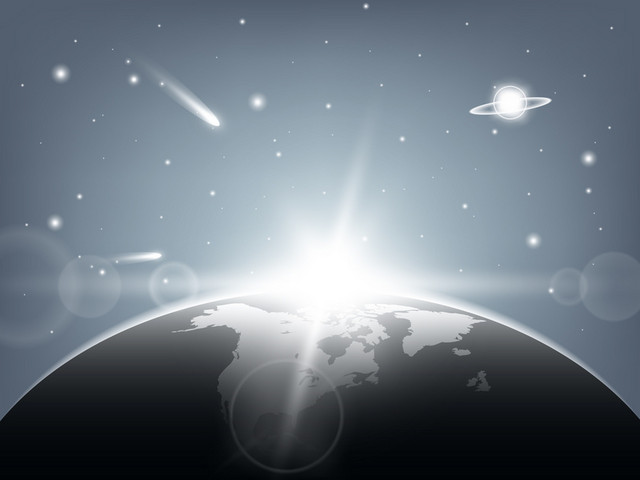 地球星球炫光光效