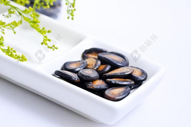 餐饮唯美下午茶点心瓜子背景图片