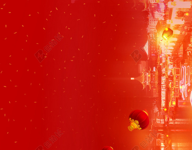 元宵节故乡孔明灯夜景古建筑2019猪年元宵节闹元宵猜灯谜