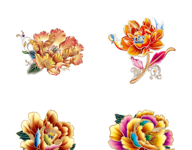 牡丹花素材