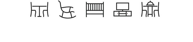 家具图标 矢量素材