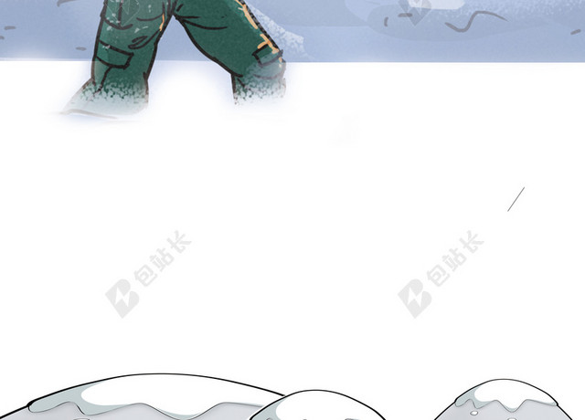 打雪仗小寒大寒冬天冬季大雪小雪下雪白色海报背景