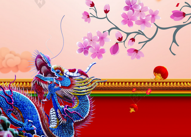 万事如意彩色开工大吉2019新年猪年海报背景