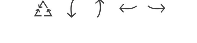 箭头单色矢量图标