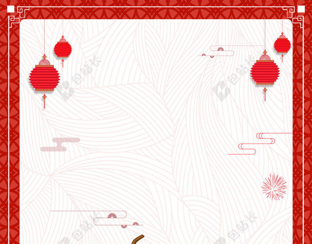 手绘红色龙抬头二月二传统节日海报