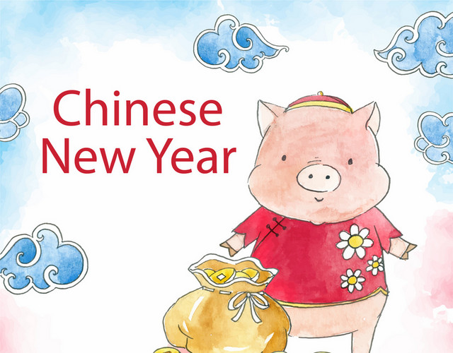 新年2019猪年素材