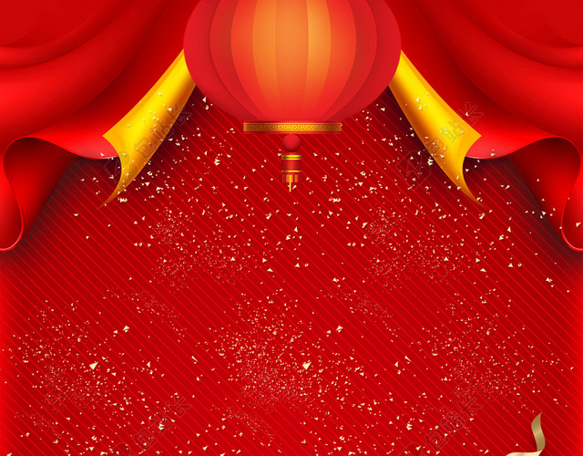年末促销红色背景2019猪年新年喜庆海报背景