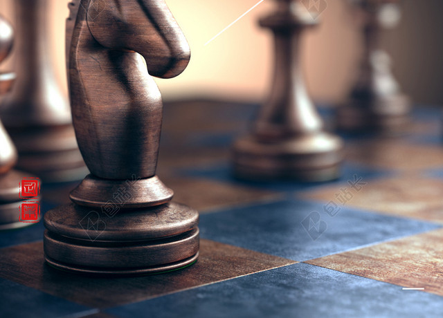 国际象棋棋盘纹理励志海报背景