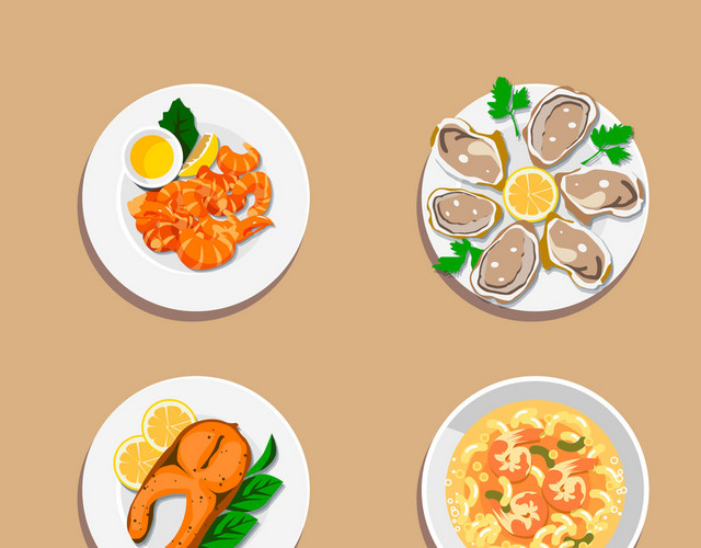 海鲜类美食素材