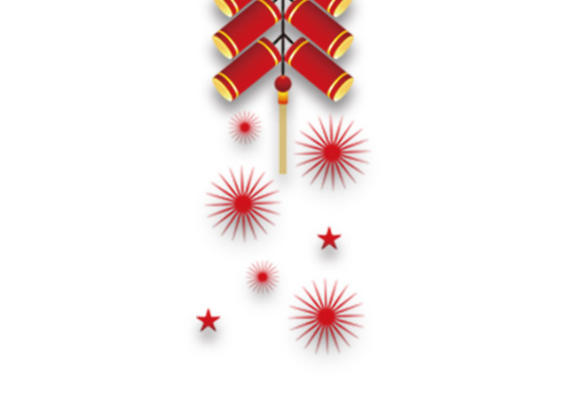 新春吉祥鞭炮素材