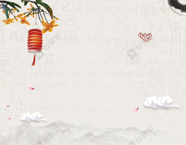 温馨白色猪年腊八节春节传统习俗节日海报背景