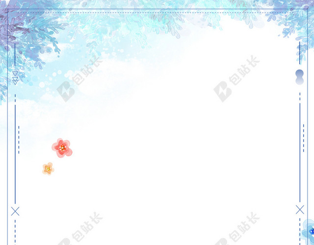 小清新文艺手绘致青春毕业季校园创新海报