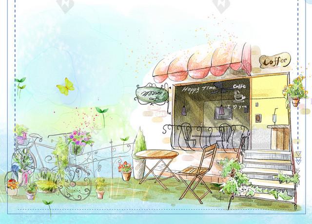 小清新文艺手绘致青春毕业季校园创新海报