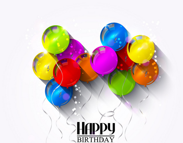 卡通平面生日气球