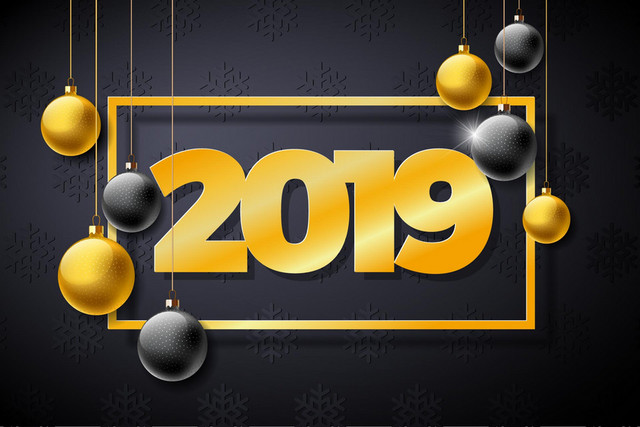 新年2019金色素材