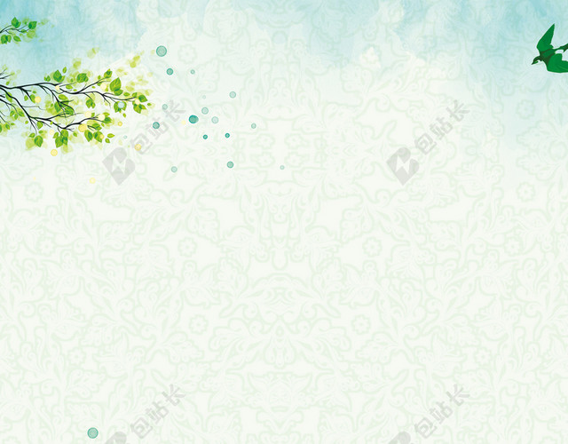 简约纹理抽象树312植树节绿色环保海报背景