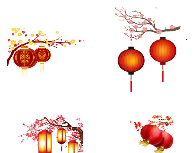 新年元宵节灯笼素材