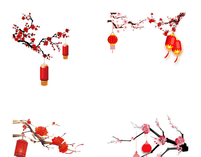 新年元宵节灯笼素材
