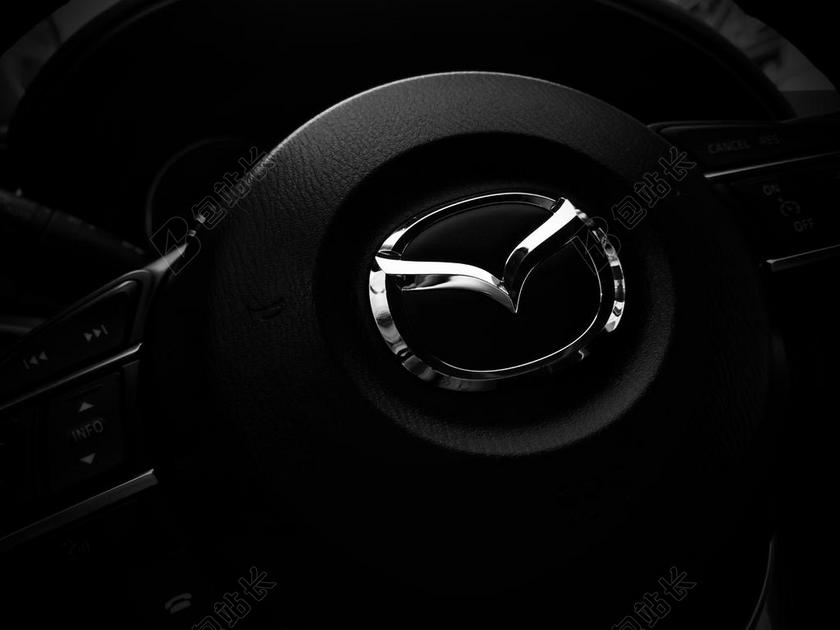广告时尚马自达方向盘背景图片