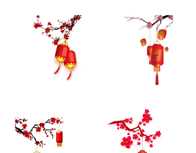 新年元宵节灯笼素材