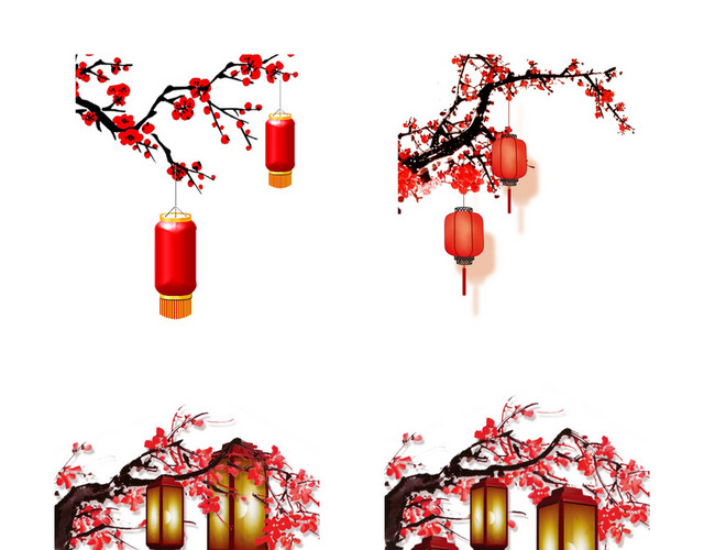 新年元宵节灯笼素材