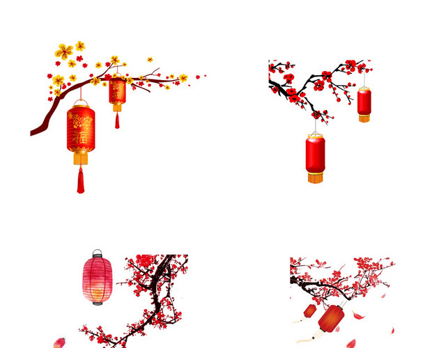 新年元宵节灯笼素材