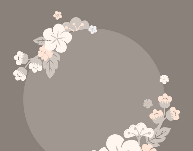 春天花边花朵装饰边框